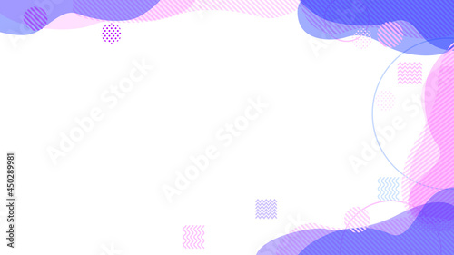 紫色抽象幾何学曲線のフレーム背景