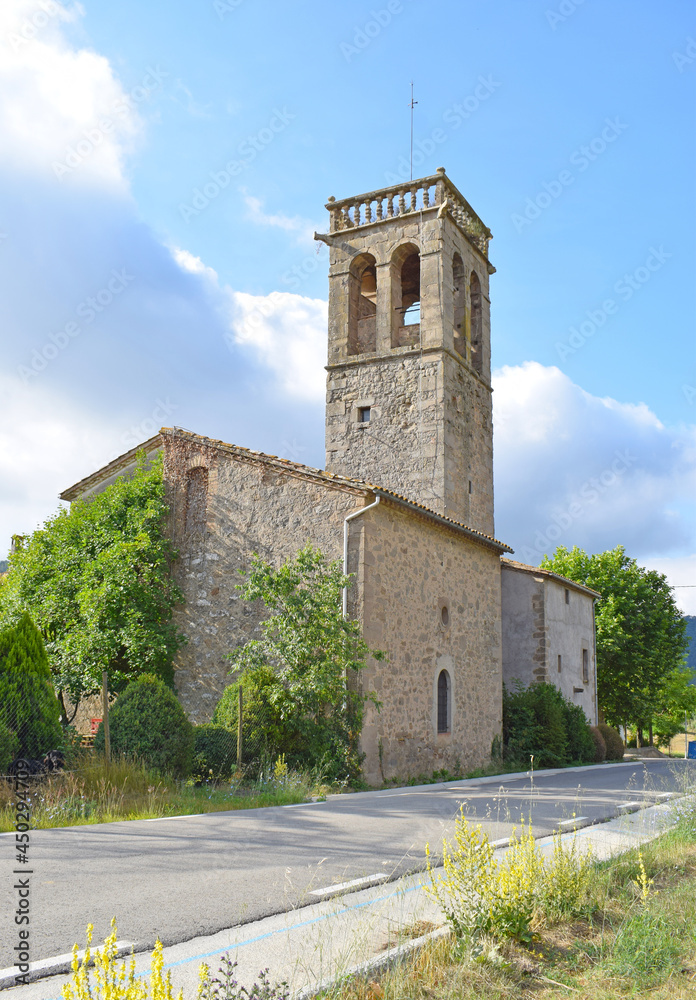 Iglesia Santa Maria de Marles, Gerona Cataluña España
