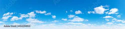 Photography Panorama Blue sky and white clouds
