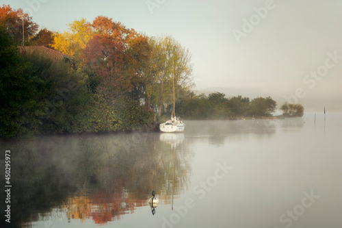 boat on the lake