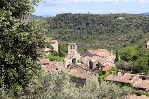 Obraz na płótnie Im historischen Dorf Naves bei Les Vans, Ardèche, Frankreich w salonie