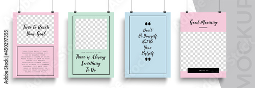 Set of Editable poster template. Can be used for poster, brochure, magazine, card, book, flyer, banner, anniversary. Trendy corporate style.