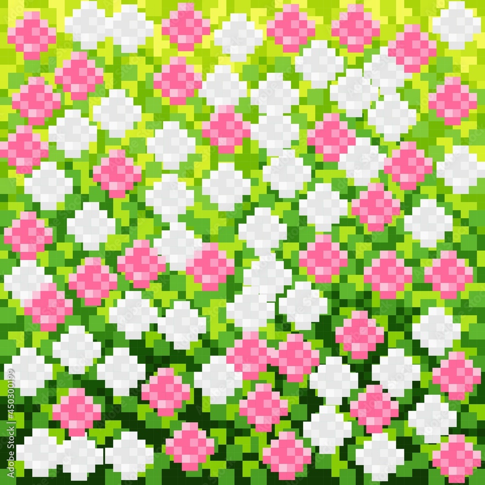 Grass texture pixel art. Vector picture. Bush texture pixel art. Rose flower texture background. Grass texture pixel art. Vector picture. Bush texture pixel art. Rose flower texture background.