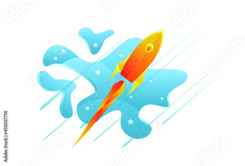 Rocket Launcher Logo Design Vector