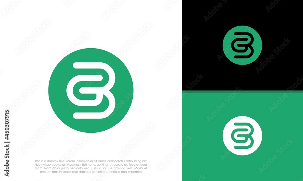 Initials BG logo design. Initial Letter Logo. Innovative high tech logo template. Initials BG logo design. Initial Letter Logo. Innovative high tech logo template.