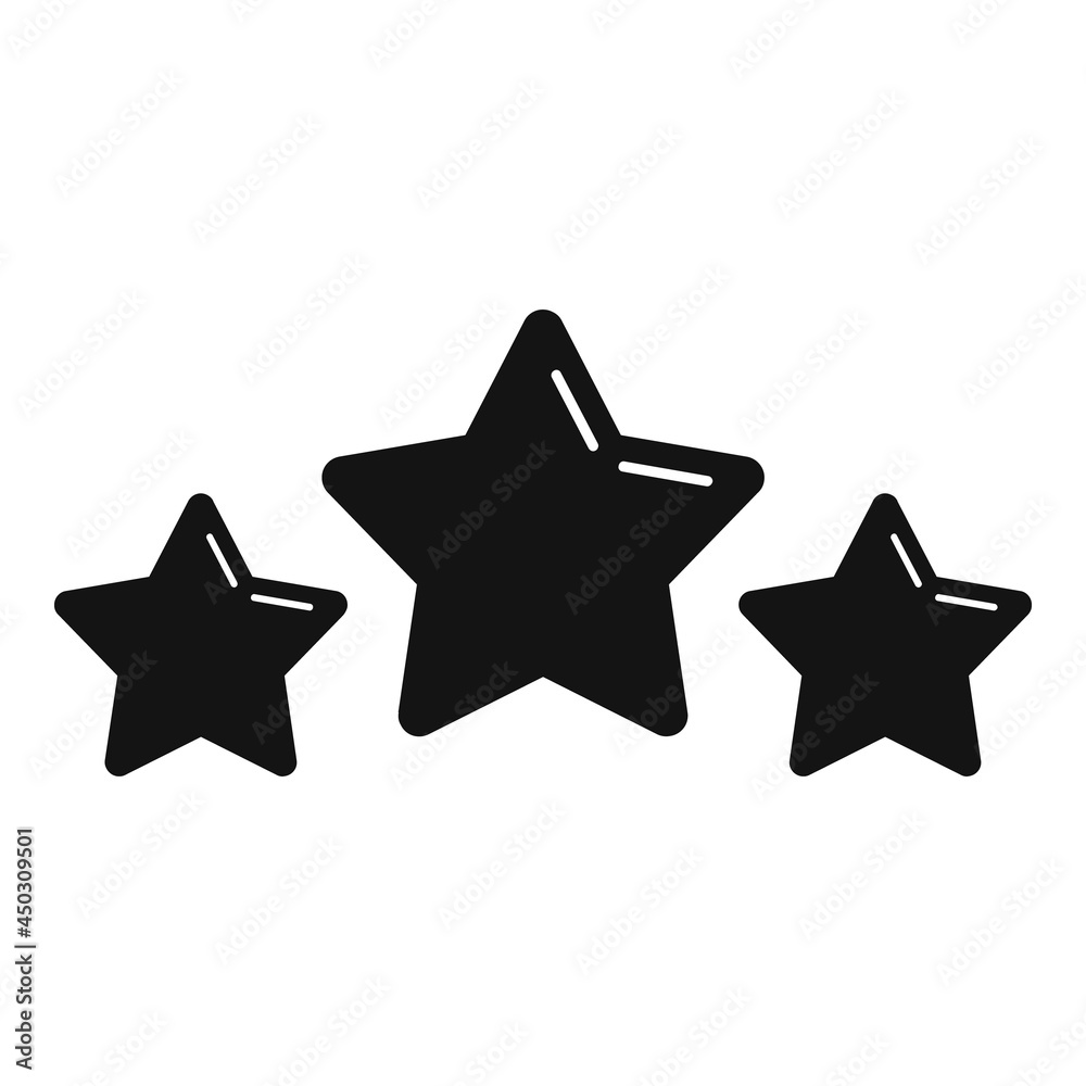 Quality stars icon simple vector. Satisfaction shape Quality stars icon simple vector. Satisfaction shape