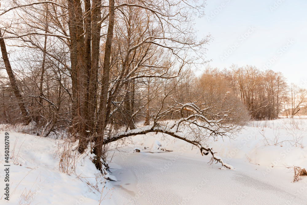 frozen in winter the river frozen in winter the river
