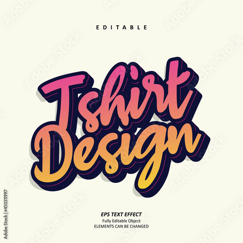 T shirt Design Graffiti Style text effect editable premium vector