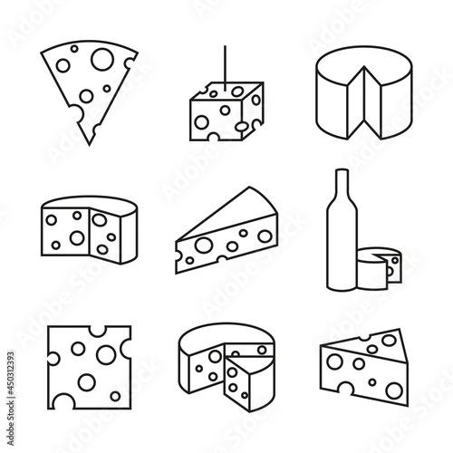 Vector icon cheese.