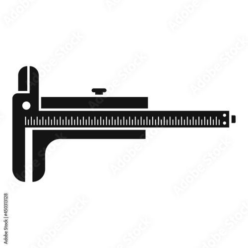 Digital caliper icon simple vector. Calliper vernier