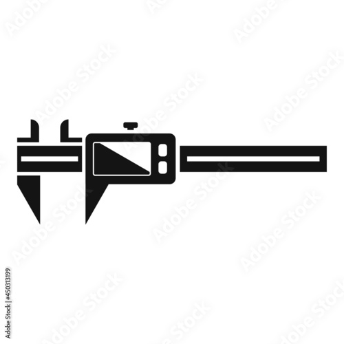 Rule caliper icon simple vector. Calliper vernier