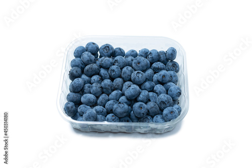 Group of fresh blueberry isolated on a white background.