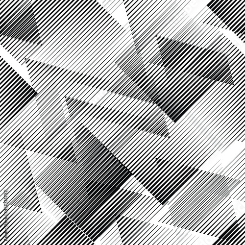 Seamless pattern with lines.Triangles
 unusual poster Design .Black Vector stripes .Geometric shape. Endless texture