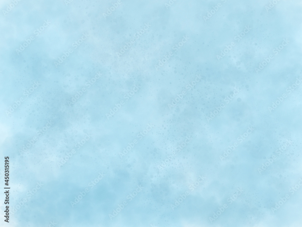 ぼんやりしたブルーの背景、水彩画を使った模様の壁紙