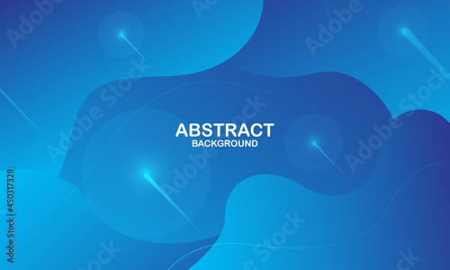 Abstract blue background. Dynamic shapes composition. Vector illustration