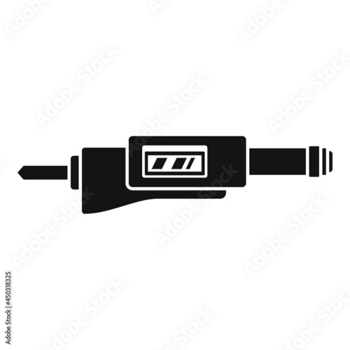 Accuracy micrometer icon simple vector. Precision caliper