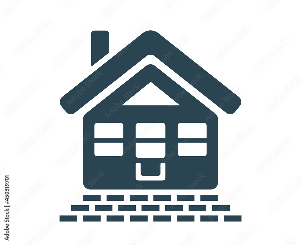 Vector illustration, logo, house icon, building. Vector illustration, logo, house icon, building.