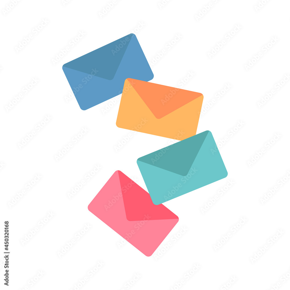 floating letter icon set. isolated on a white background. suitable for business themes, work, website design, etc. flat vector illustrations. floating letter icon set. isolated on a white background. suitable for business themes, work, website design, etc. flat vector illustrations.