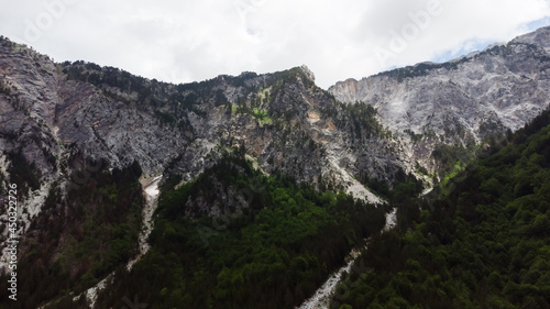 Beautiful landscape in Albania with mountains