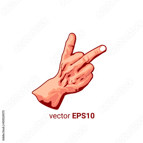 middle finger illustration vector image