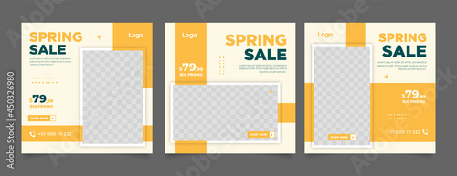 Spring sale for social media post