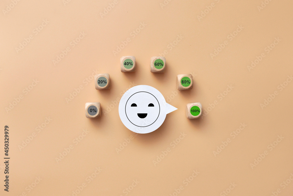A switch and a smiling face in the center. A symbol of the choice of positive things in life. Turn on joy A switch and a smiling face in the center. A symbol of the choice of positive things in life. Turn on joy