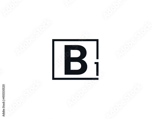 B1, 1B Initial letter logo