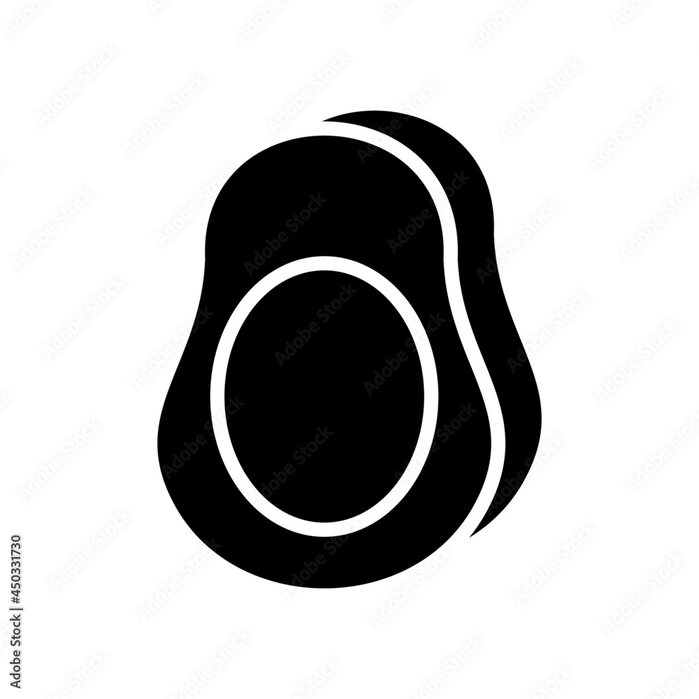 avocado icon or logo isolated sign symbol vector illustration - high quality black style vector icons
