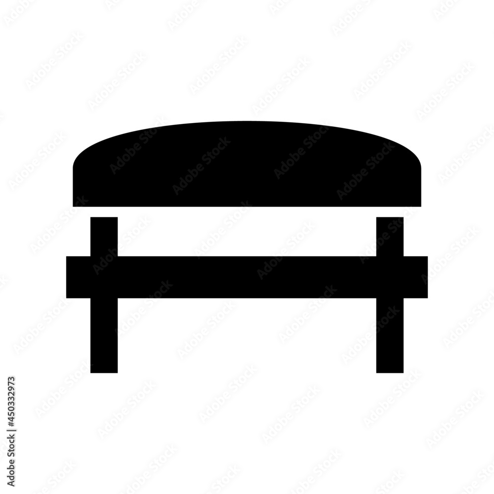 bench icon or logo isolated sign symbol vector illustration - high quality black style vector icons
