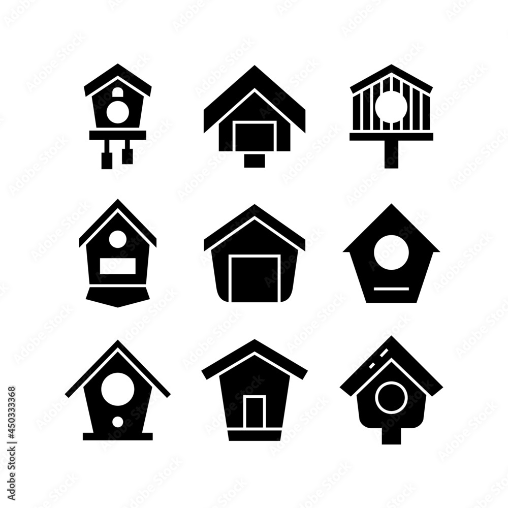 birdhouse icon or logo isolated sign symbol vector illustration - high quality black style vector icons
