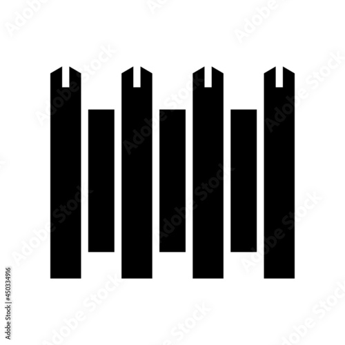 fence icon or logo isolated sign symbol vector illustration - high quality black style vector icons 