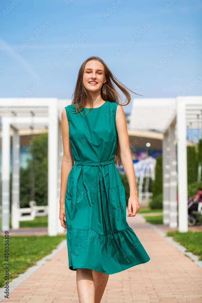 Full body portrait of a young blonde girl Full body portrait of a young blonde girl