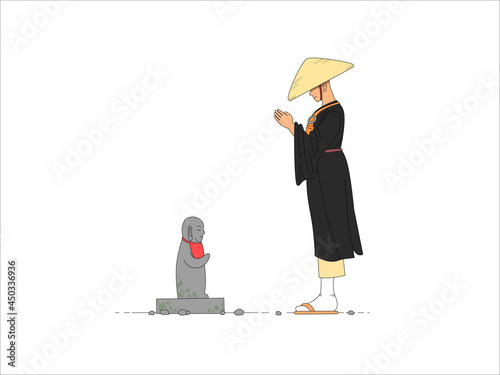 禅僧と地蔵