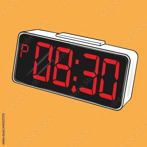 Unusual design of a digital desktop clock