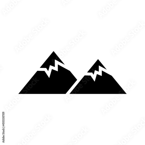 mountains knife icon or logo isolated sign symbol vector illustration - high quality black style vector icons 