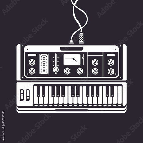 Synthesizer of electronic keyboard musical instruments with mixers