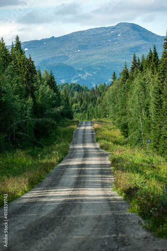 road to the mountains. åre, sweden.norrland.sverige,