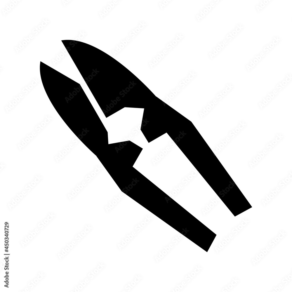 pruning shears icon or logo isolated sign symbol vector illustration - high quality black style vector icons
