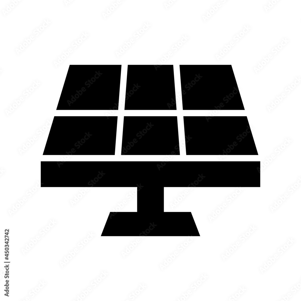 solar panel icon or logo isolated sign symbol vector illustration - high quality black style vector icons
