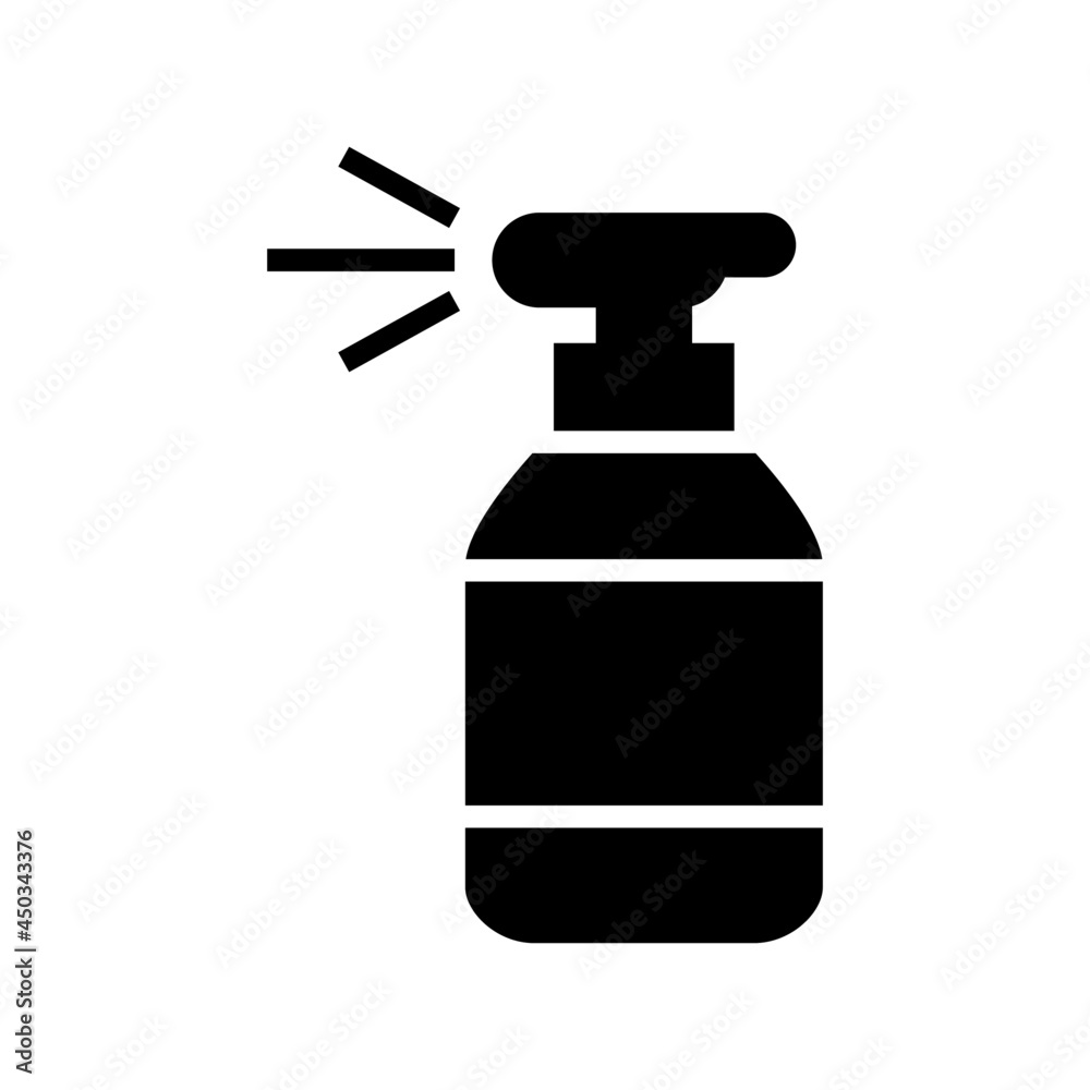 spray bottle icon or logo isolated sign symbol vector illustration - high quality black style vector icons
