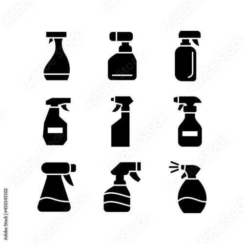 spray bottle icon or logo isolated sign symbol vector illustration - high quality black style vector icons 