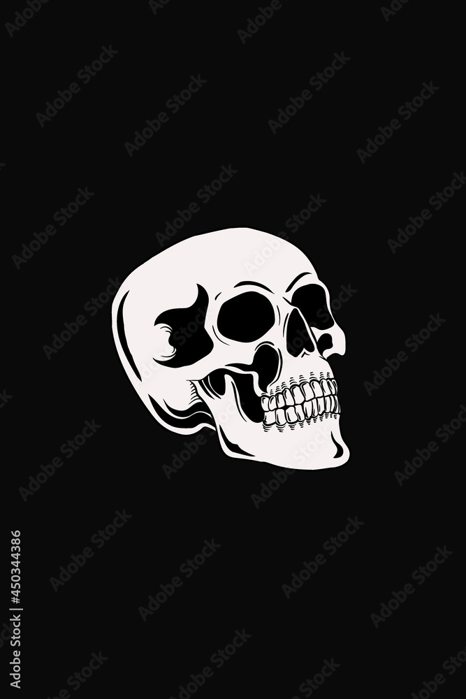 head Skull vector illustration head Skull vector illustration