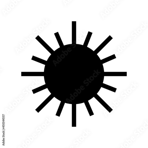 sun icon or logo isolated sign symbol vector illustration - high quality black style vector icons 