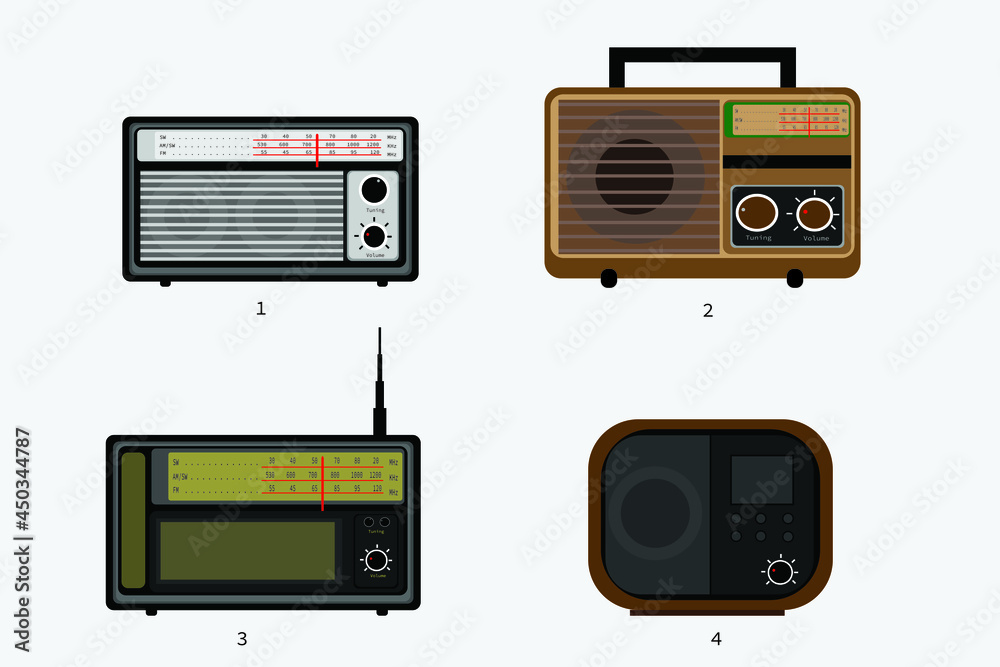 Fototapeta premium Old Radio vector
