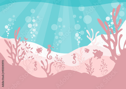 Pink seabed