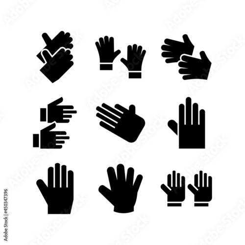 work gloves icon or logo isolated sign symbol vector illustration - high quality black style vector icons 