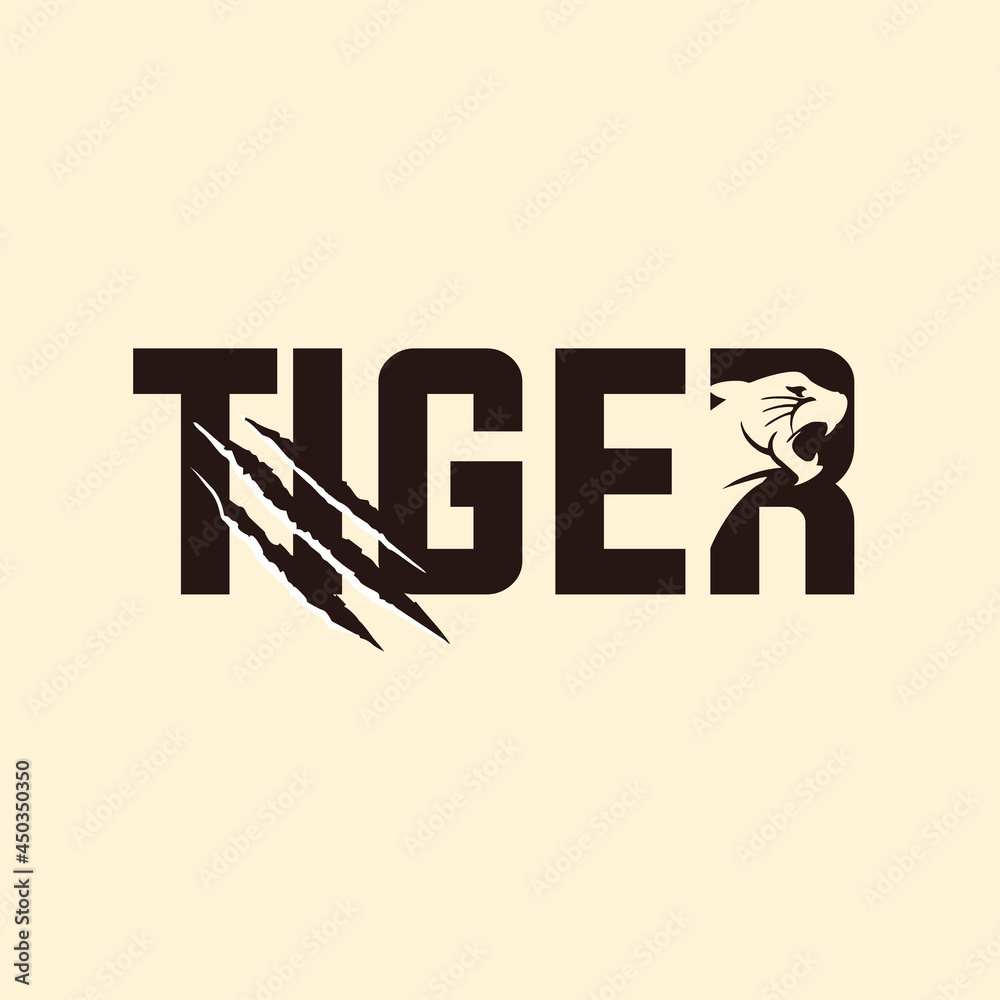 Obraz premium Basic RGB letter TIGER logo 