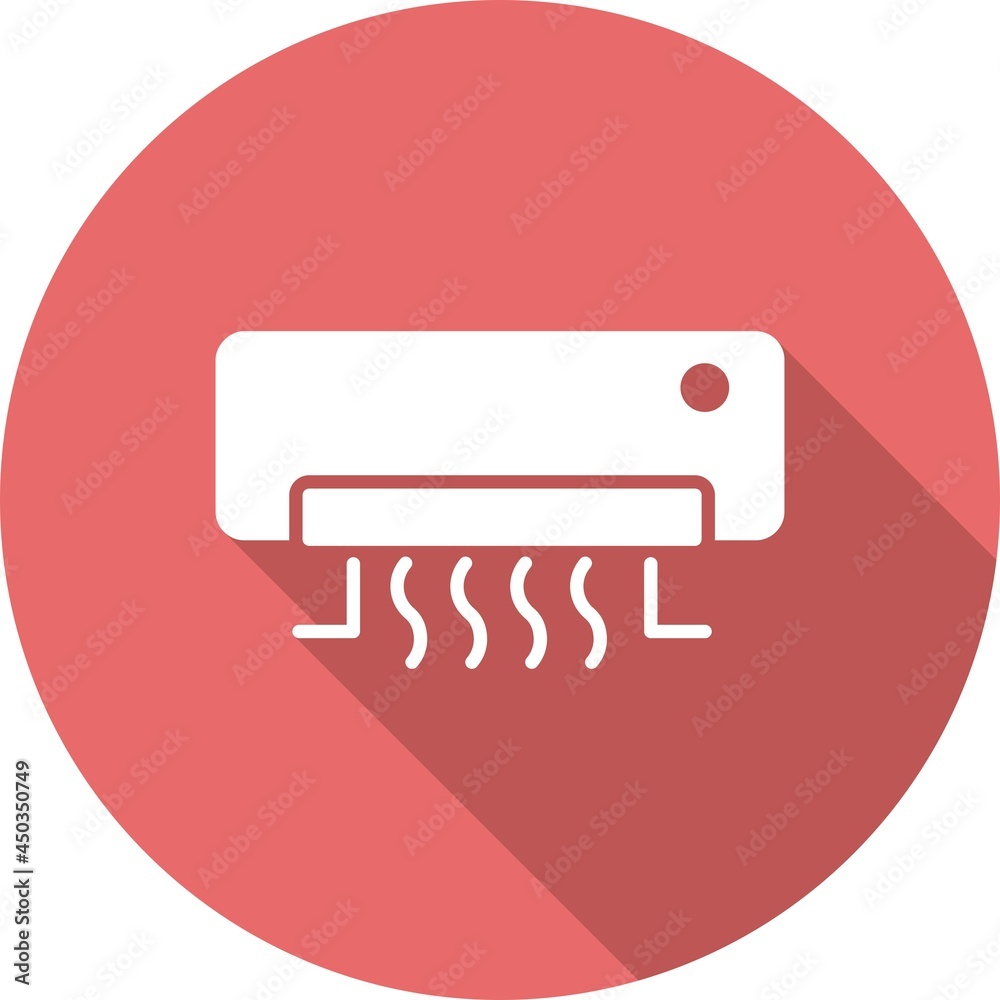 Air Conditioner Linear Vector Icon Design Air Conditioner Linear Vector Icon Design