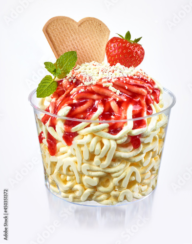 Konstfotografi Spaghetti-Eis