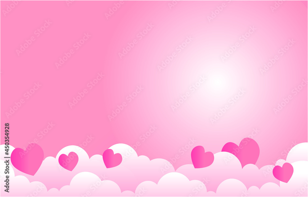 pink background with hearts pink background with hearts